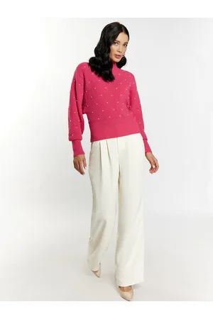 Faina Strickpullover mit Perlen