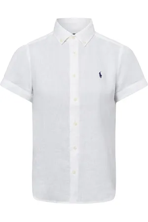 Ralph Lauren Kurzarmbluse aus leinen