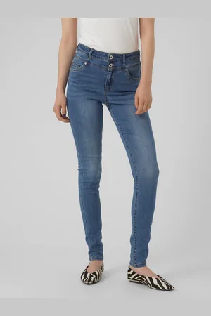 VERO MODA Vmsophia Hohe Taille Skinny Fit Jeans