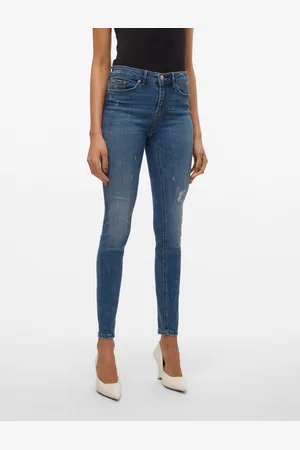 VERO MODA Vmflash Mid Rise Skinny Fit Jeans