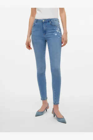 VERO MODA Vmsophia Hohe Taille Skinny Fit Jeans