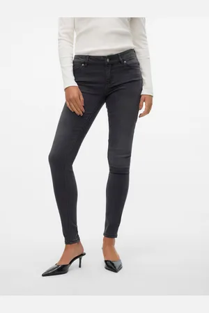 VERO MODA Vmsylvia Niedrige Taille Skinny Fit Jeans