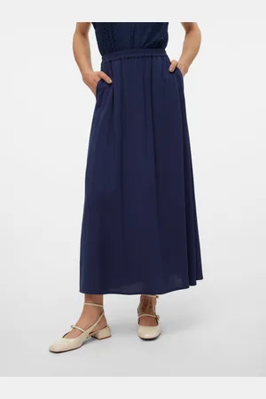 VERO MODA Vmeasy Hohe Taille Langer Rock