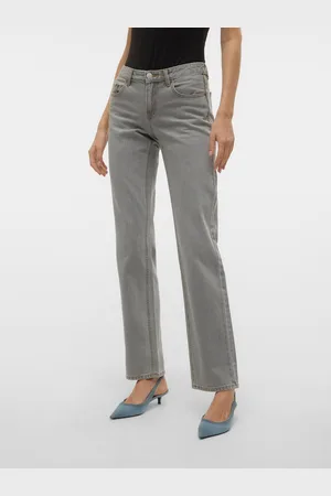 VERO MODA Vmpam Niedrige Taille Gerade Geschnitten Jeans