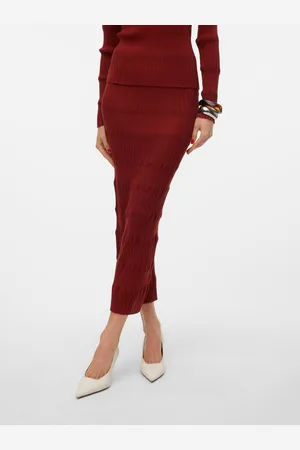 VERO MODA Vmromane Mittlere Taille Langer Rock