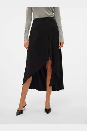 VERO MODA Vmina Hohe Taille Langer Rock