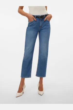 VERO MODA Vmelia Hohe Taille Gerade Geschnitten Jeans