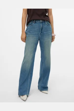 VERO MODA Vmtokey Niedrige Taille Gerade Geschnitten Jeans