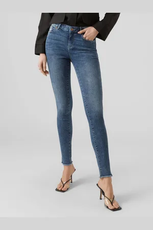 VERO MODA Vmseven Mid Rise Skinny Fit Jeans