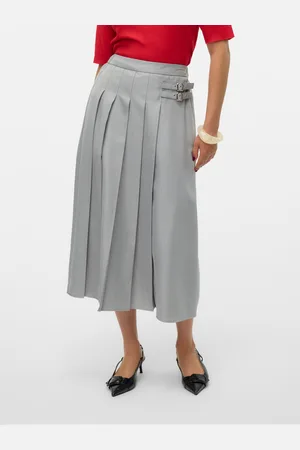 VERO MODA Vmhelga Hohe Taille Langer Rock