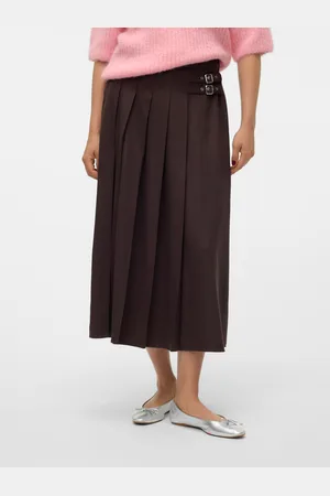 VERO MODA Vmhelga Hohe Taille Langer Rock