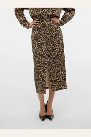 VERO MODA Vmveri Hohe Taille Langer Rock