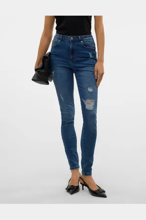 VERO MODA Vmsophia Hohe Taille Skinny Fit Jeans