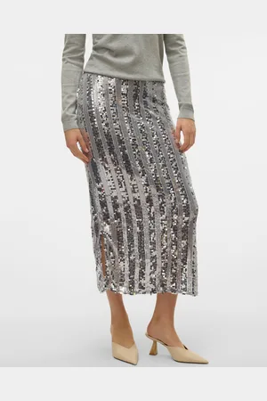 VERO MODA Vmefa Mittlere Taille Langer Rock