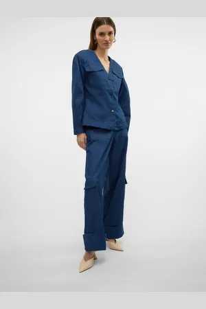 VERO MODA Vmcarla Hohe Taille Cargohose