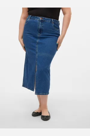 VERO MODA Vmcveri Hohe Taille Langer Rock