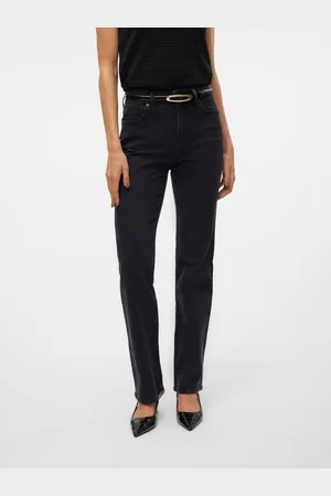 VERO MODA Vmtessa Hohe Taille Gerade Geschnitten Jeans