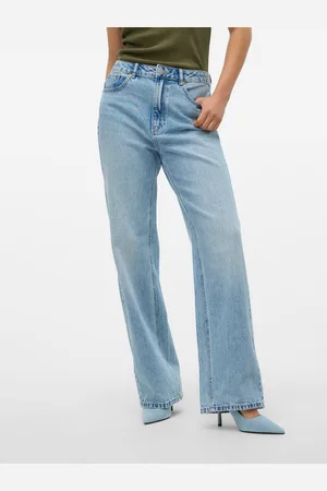 VERO MODA Vmtokey Niedrige Taille Gerade Geschnitten Jeans