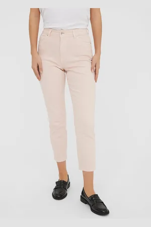VERO MODA Vmbrenda Hohe Taille Gerade Geschnitten Knöchel Jeans