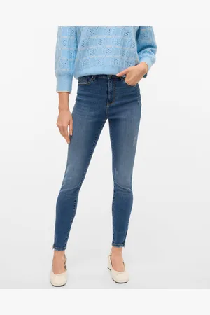 VERO MODA Vmbe Hohe Taille Skinny Fit Jeans