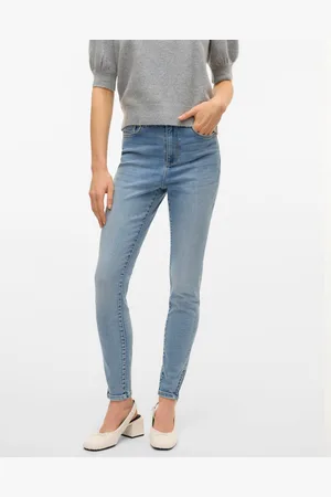 VERO MODA Vmbe Hohe Taille Skinny Fit Jeans