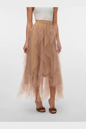 VERO MODA Vmeve Hohe Taille Langer Rock