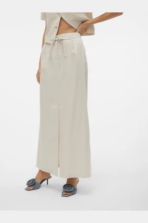 VERO MODA Vmflorence Hohe Taille Langer Rock