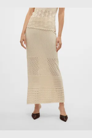 VERO MODA Vmdania Mittlere Taille Langer Rock