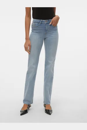 VERO MODA Vmflash Mid Rise Gerade Geschnitten Jeans