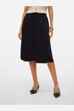 VERO MODA Vmsunny Hohe Taille Midirock