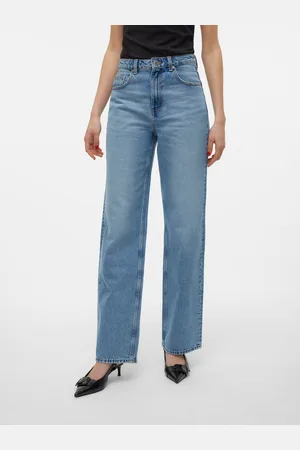 VERO MODA Vmrylee Hohe Taille Gerade Geschnitten Jeans
