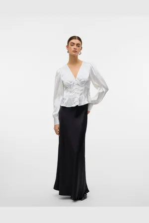 VERO MODA Awbea Hohe Taille Langer Rock