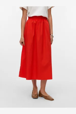 VERO MODA Vmcharlotte Hohe Taille Langer Rock