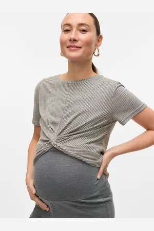 Mama;licious Verkürzt Rundhals Top