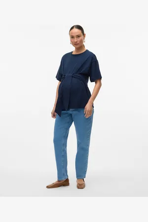 Mama;licious Normal Geschnitten Mittlere Taille Jeans