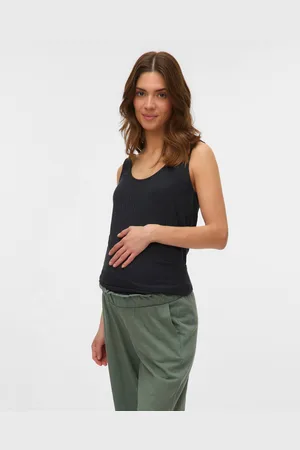 Mama;licious Normal Geschnitten Rundhals Top