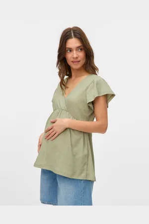 Mama;licious Normal Geschnitten V-ausschnitt Top