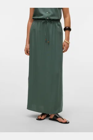 VERO MODA Vmmymilo Mittlere Taille Langer Rock