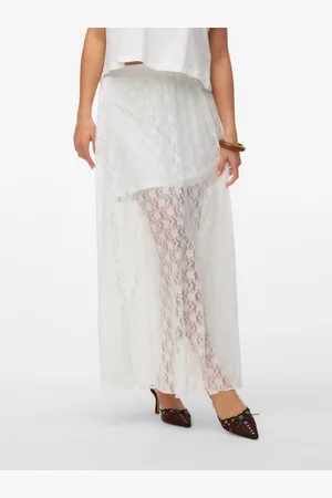 VERO MODA Vmnelda Hohe Taille Langer Rock