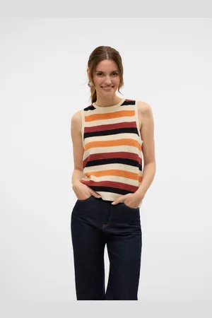 VERO MODA Vmaruba Gestricktes Oberteil