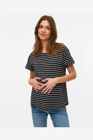 Mama;licious Normal Geschnitten Rundhals Top