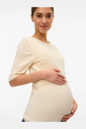 Mama;licious Normal Geschnitten Rundhals Strickoberteil