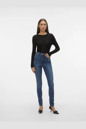 VERO MODA Vmsophia Hohe Taille Skinny Fit Jeans