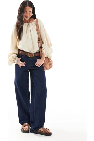 Topshop Cinch Low Rise Relaxed Jean