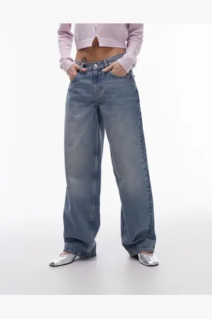 Topshop Cinch Low Rise Relaxed Jean