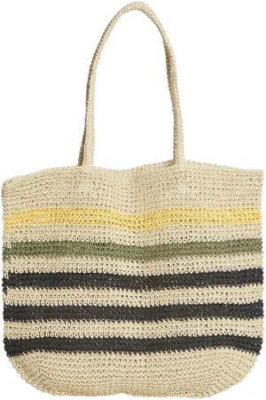 VILA Gestreifte Shopper Tasche
