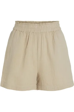 VILA High Waist Baumwoll Shorts