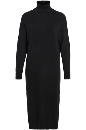 VILA Rollkragen Midikleid