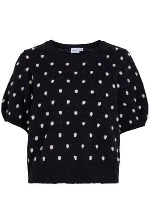 VILA Kurzarm Stricktop