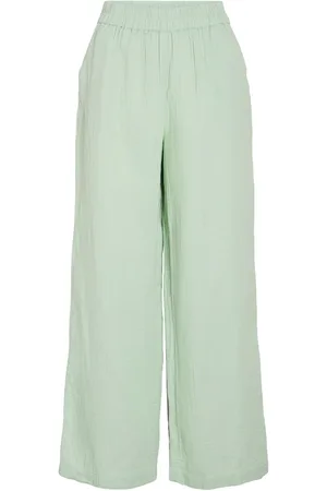 VILA Nia High Waist Hose Mit Weitem Bein